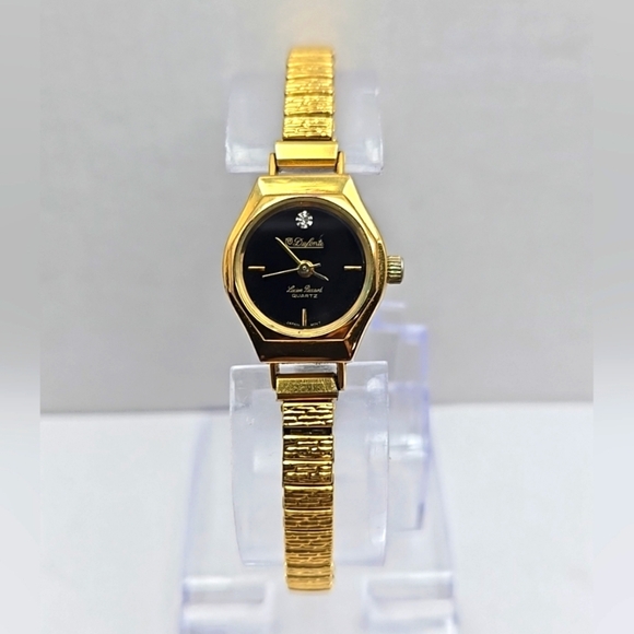 Womens Dufonte By Lucien Piccard Watch Gold Tone Diamond Stainless New Battery - Picture 1 of 10